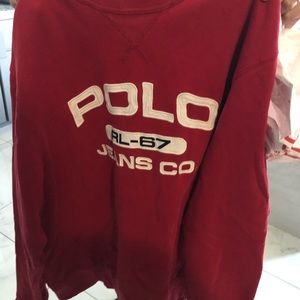 Red Raulph Lauren Large Men’s Sweatshirt